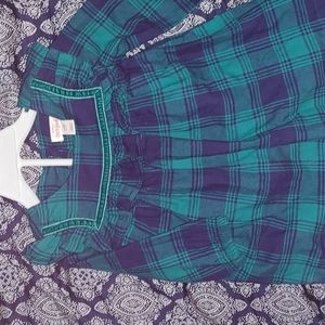 Adorable Green & Navy plaid dress from Cat & Jack size 6-9 mos.